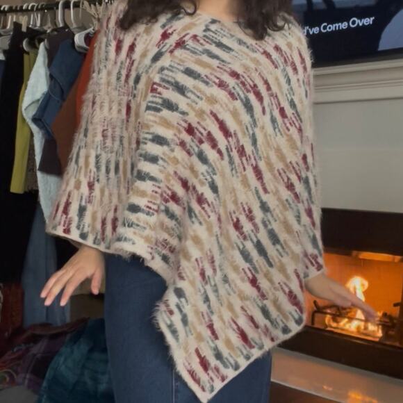 Amazing Earthy Boho Chic Comfy Oversized Poncho - Picture 5 of 7